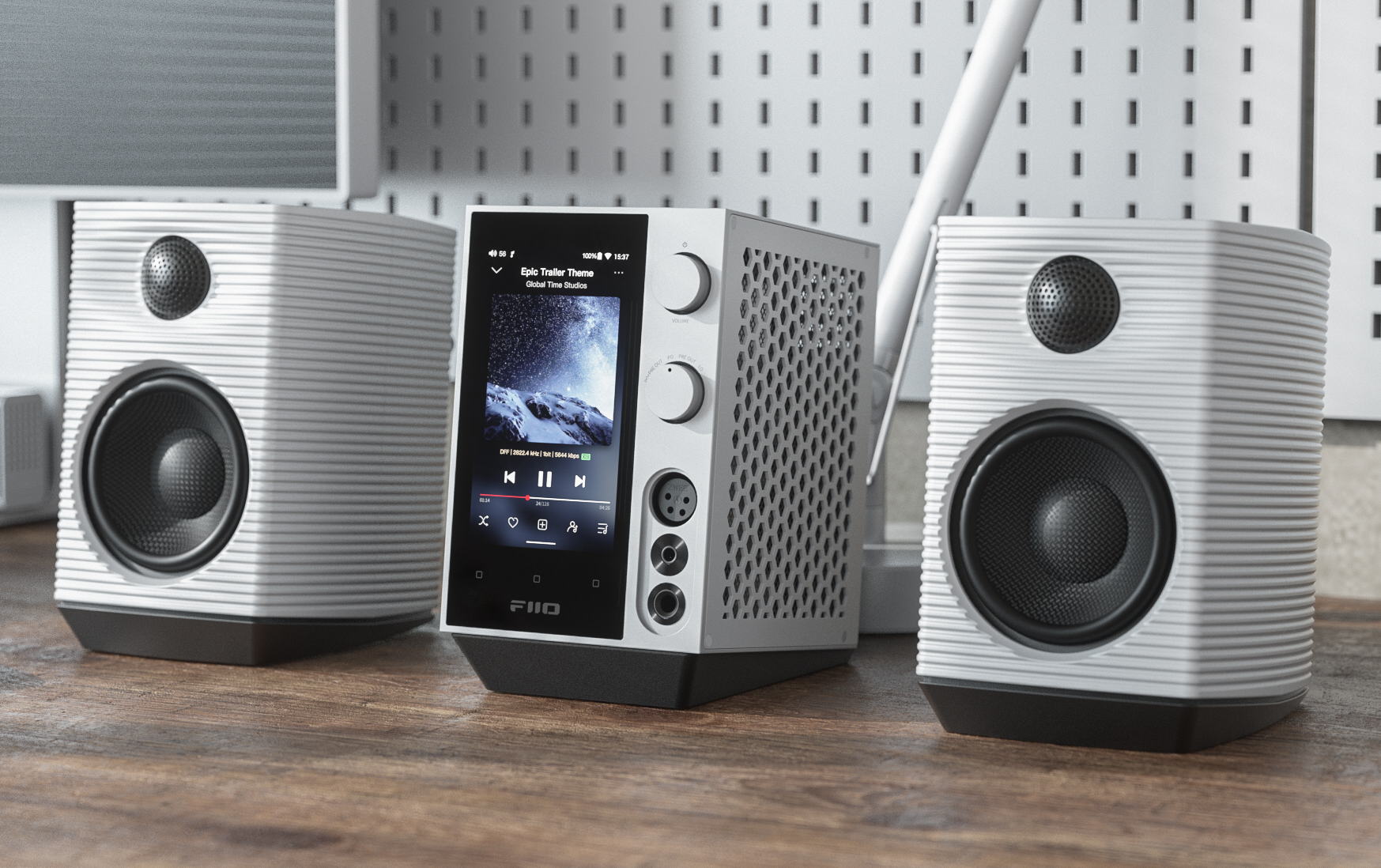 【美品】FiiO SP3 FiiO SP3 Powered HiFi Active Desktop Speaker-80W Stereo